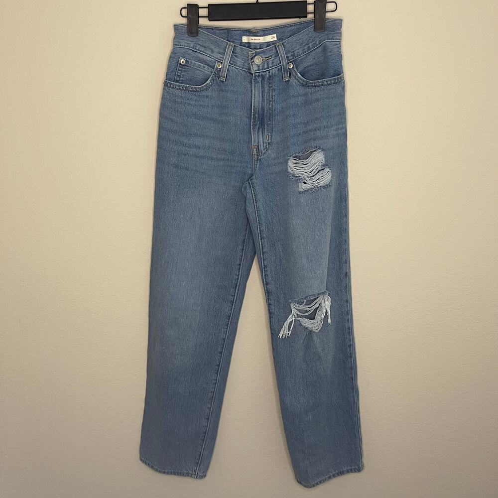 Levi’s ‘94 Baggy Womens Jeans in 2000 in Late - Blue Denim - Size 24 - Picture 3 of 8